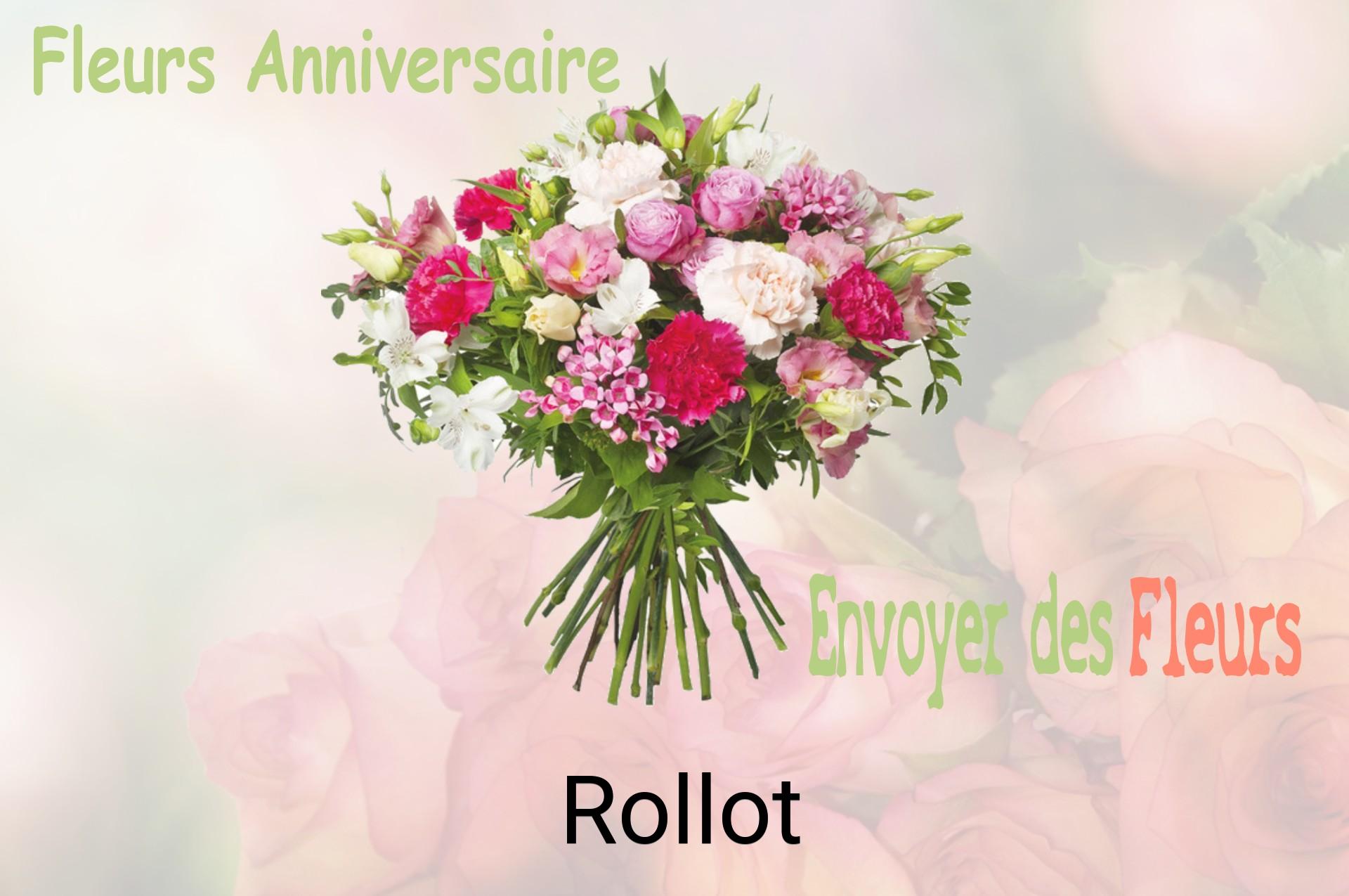 Bouquet de fleurs d’anniversaire livré à Rollot